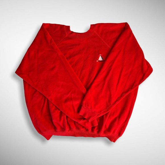 Hanes Other - vintage red crewneck sweatshirt XXL sportswear activewear schneider logo Hanes